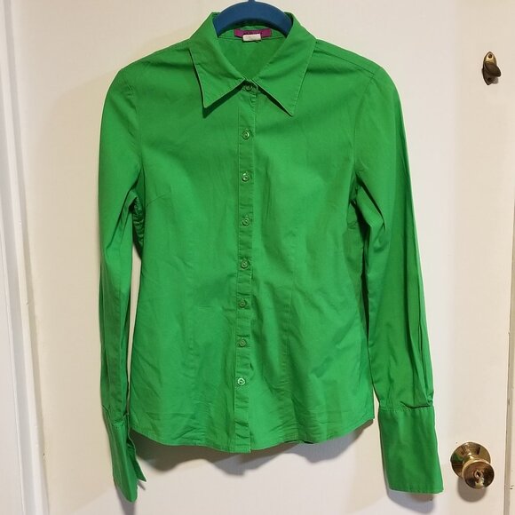 Green Button Down Shirt - Picture 1 of 3